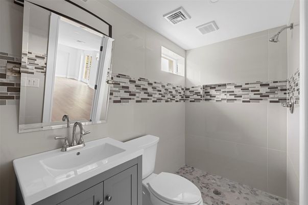 Bathroom, Interior, Wood Texture Flooring