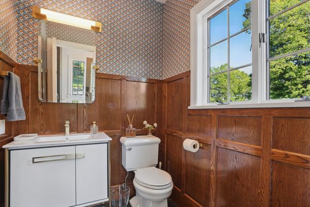 Bathroom, Interior, Wooden Walls