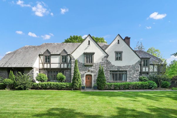Backyard, Exterior, Facade, Tudor Revival