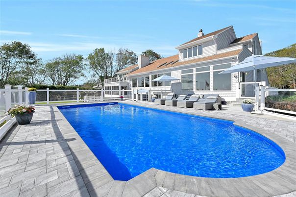 Exterior, Pool, Solar Panels