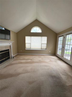Empty room, Fireplace, Interior