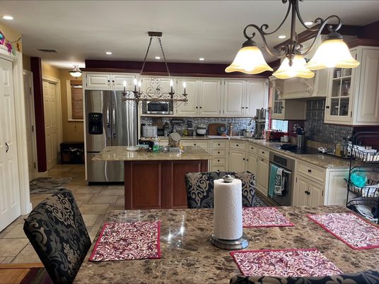 Interior, Kitchen, Pendant Lights, Recessed Lighting, Stainless Steel Appliances