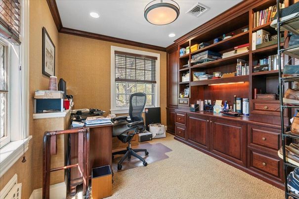 Home Office, Interior, Recessed Lighting