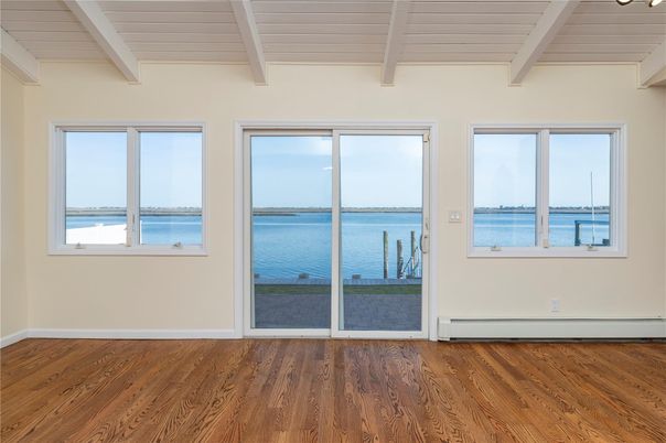 Empty room, Interior, Water, Wood Texture Flooring