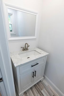 Bathroom, Interior, Wood Texture Flooring