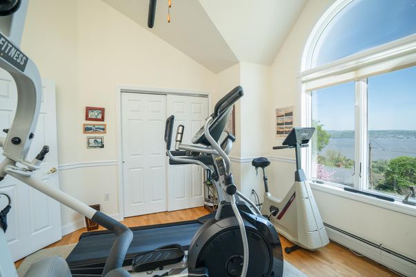 Fitness Equipment, Interior, Water, Wood Texture Flooring