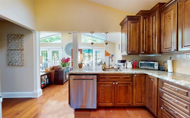 Interior, Kitchen, Wood Texture Flooring