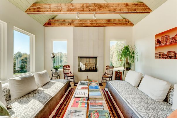 Bedroom, Interior, Living room, Wooden Beams