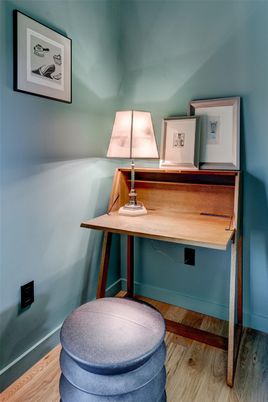 Home Office, Interior, Wood Texture Flooring
