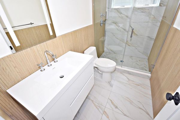 Bathroom, Glass Shower, Interior, Marble, Marble Walls
