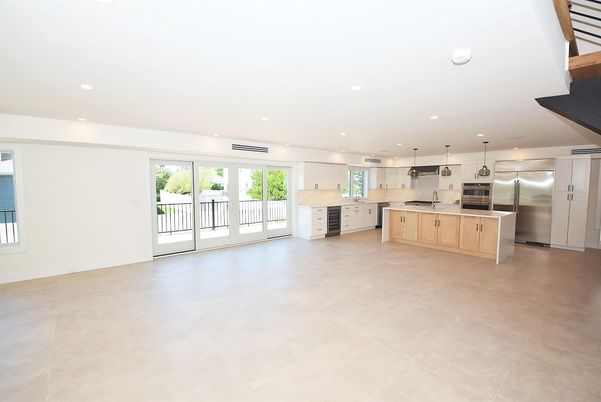 Interior, Kitchen, Pendant Lights, Recessed Lighting, Stainless Steel Appliances, Water
