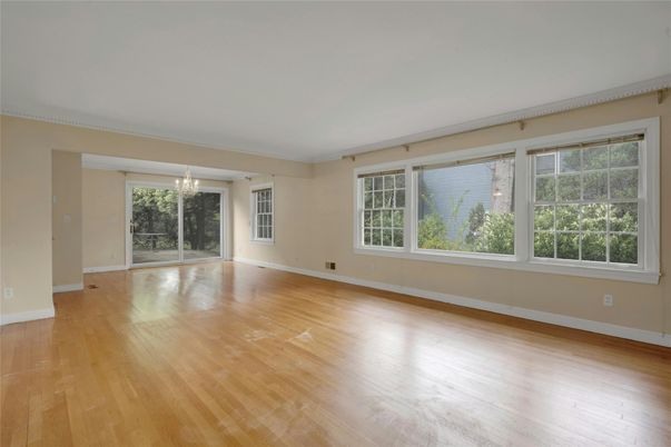 Chandelier, Empty room, Interior, Wood Texture Flooring