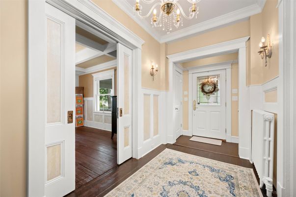 Chandelier, Interior, Wood Texture Flooring