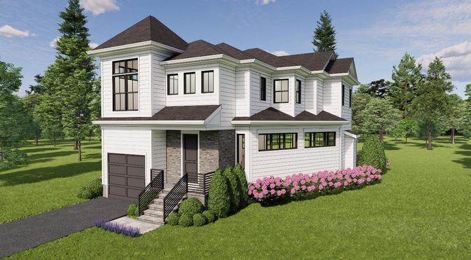 Attached, Backyard, Exterior, Facade, Farmhouse