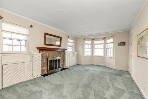Empty room, Fireplace, Interior