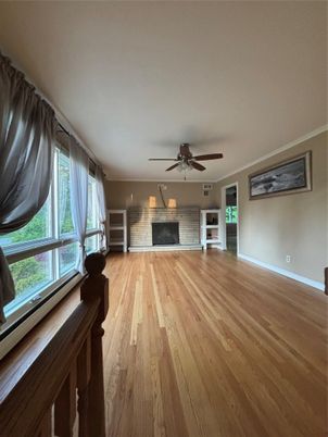 Empty room, Fireplace, Interior, Wood Texture Flooring