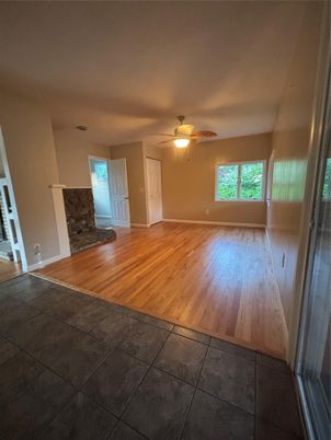 Empty room, Fireplace, Interior, Wood Texture Flooring