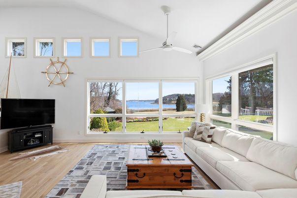 Fireplace, Interior, Living room, Water, Wood Texture Flooring
