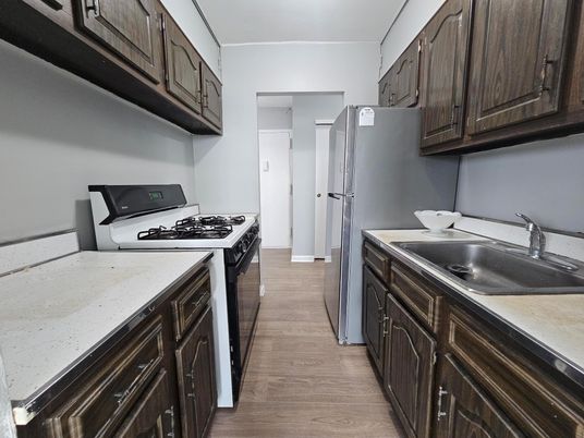 Interior, Kitchen, Wood Texture Flooring