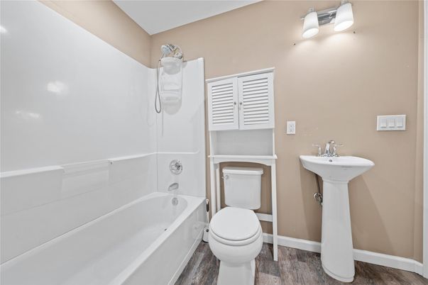 Bathroom, Interior, Wood Texture Flooring
