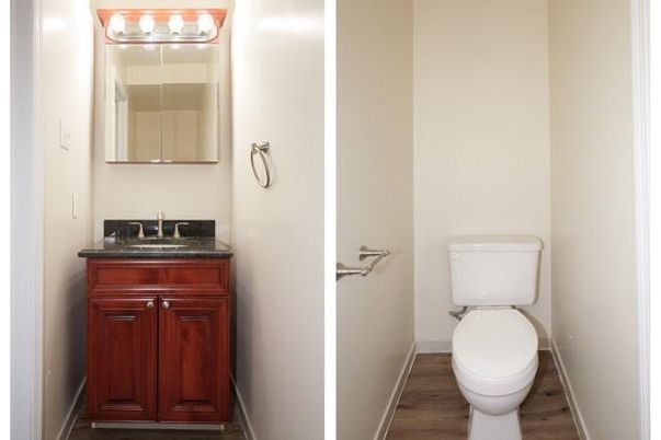 Bathroom, Interior, Wood Texture Flooring