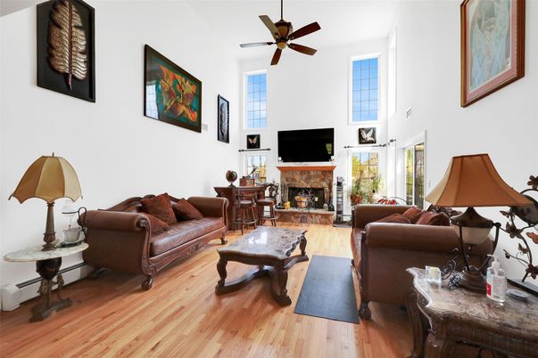 Fireplace, Interior, Living room, Wood Texture Flooring