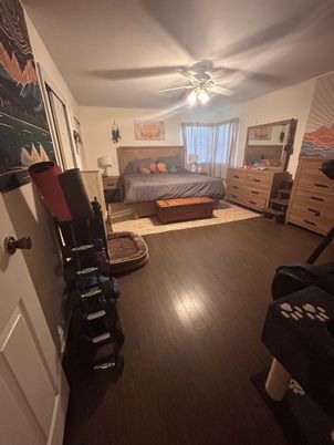 Bedroom, Interior, Wood Texture Flooring