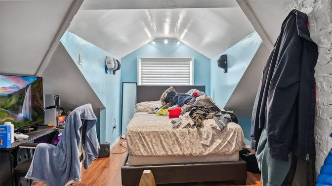 Bedroom, Interior, Wood Texture Flooring