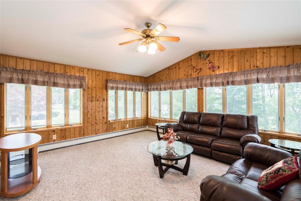 Interior, Living room, Wooden Walls
