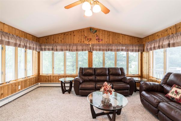 Interior, Living room, Sun Room, Wooden Walls
