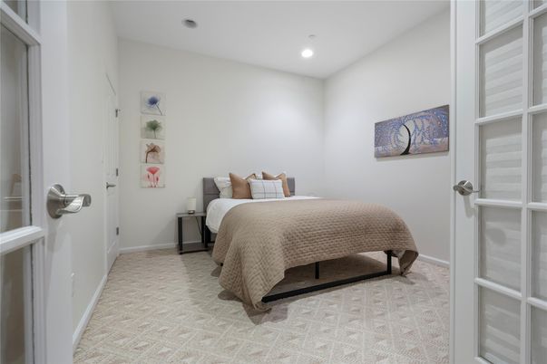 Bedroom, Interior, Recessed Lighting