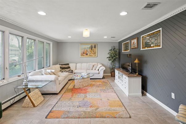 Interior, Living room, Recessed Lighting