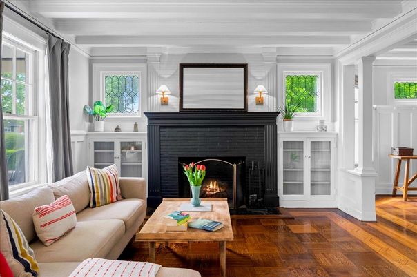 Fireplace, Interior, Living room, Wood Texture Flooring