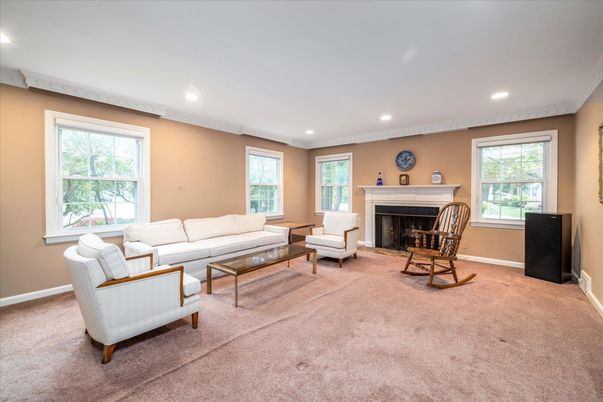 Fireplace, Interior, Living room, Recessed Lighting