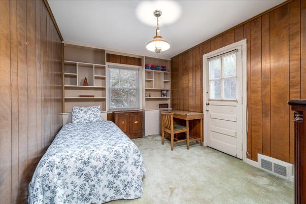 Bedroom, Home Office, Interior, Wooden Walls
