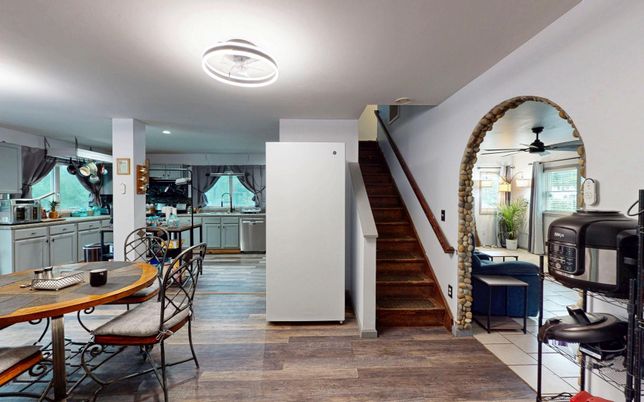 Dining room, Interior, Kitchen, Wood Texture Flooring