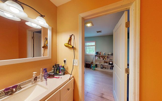 Bathroom, Interior, Wood Texture Flooring