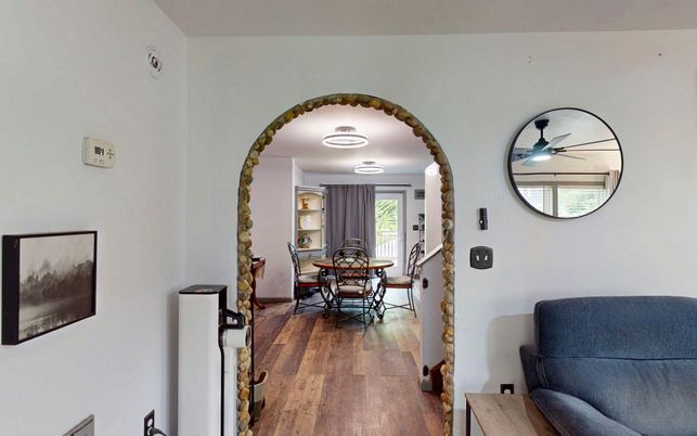 Dining room, Interior, Wood Texture Flooring