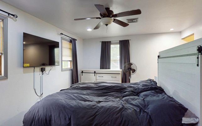 Bedroom, Interior, Recessed Lighting