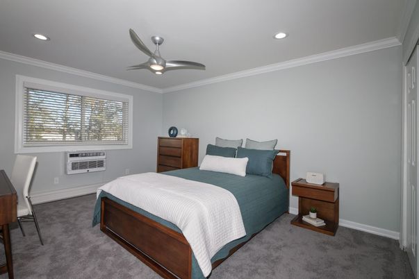 Bedroom, Interior, Recessed Lighting