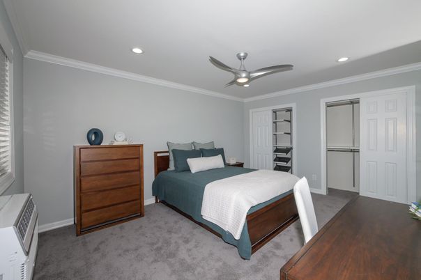 Bedroom, Interior, Recessed Lighting
