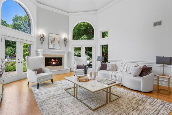 Fireplace, Interior, Living room, Wood Texture Flooring