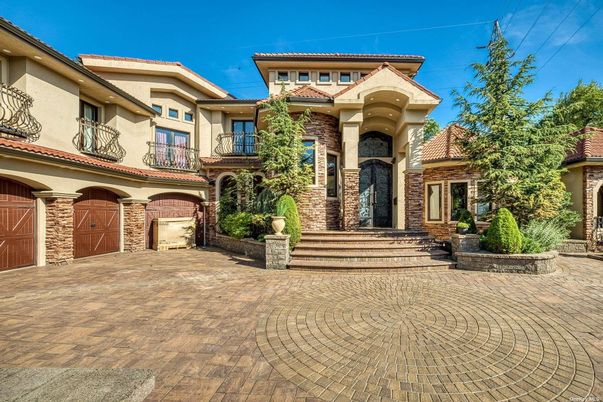 Attached, Exterior, Facade, Brick Facade, Mediterranean