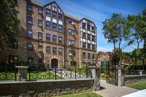 Exterior, Facade, Brick Facade, Condo Building
