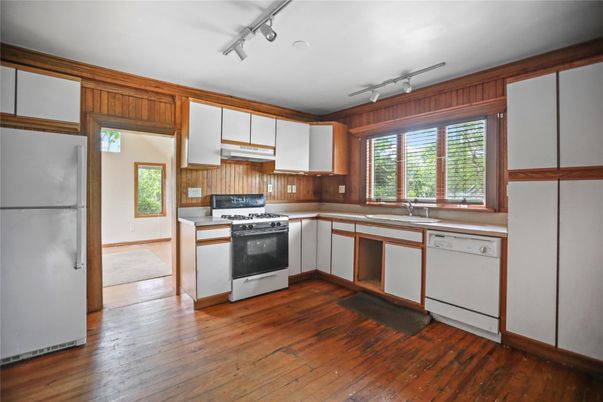 Interior, Kitchen, Wood Texture Flooring
