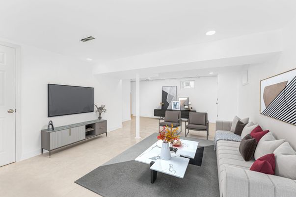 Interior, Living room, Recessed Lighting