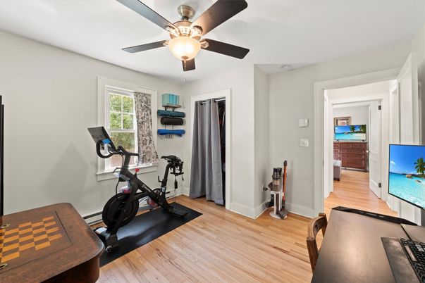 Fitness Equipment, Interior, Wood Texture Flooring