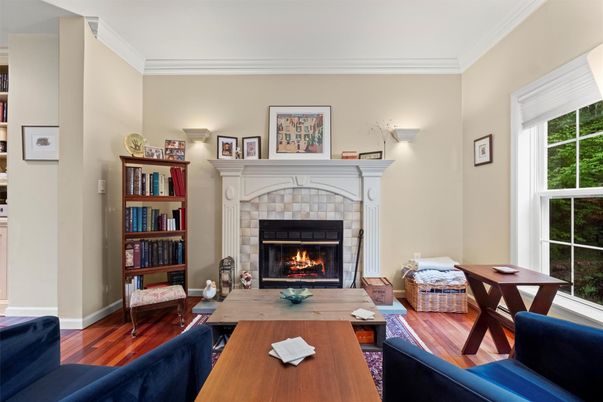 Fireplace, Interior, Wood Texture Flooring