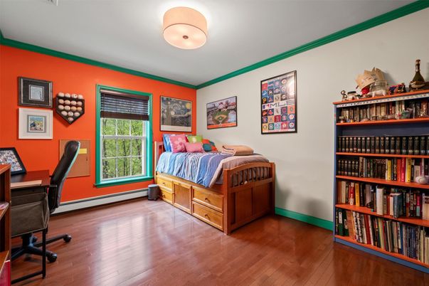 Bedroom, Home Office, Interior, Wood Texture Flooring
