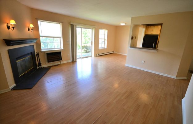 Empty room, Fireplace, Interior, Wood Texture Flooring